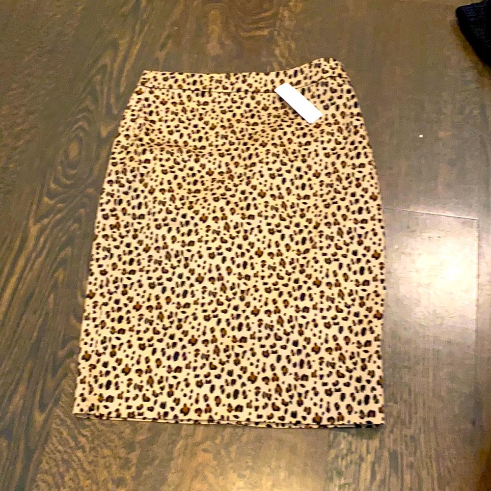 JCREW cheetah skirt
